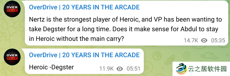 OD：degster将离开HEROIC战队